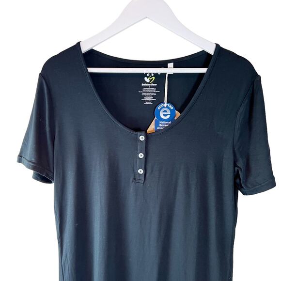 Bellabu Bear Obsidian Black Bamboo Womens‎ Nightgown Size Medium NEW - Picture 5 of 11